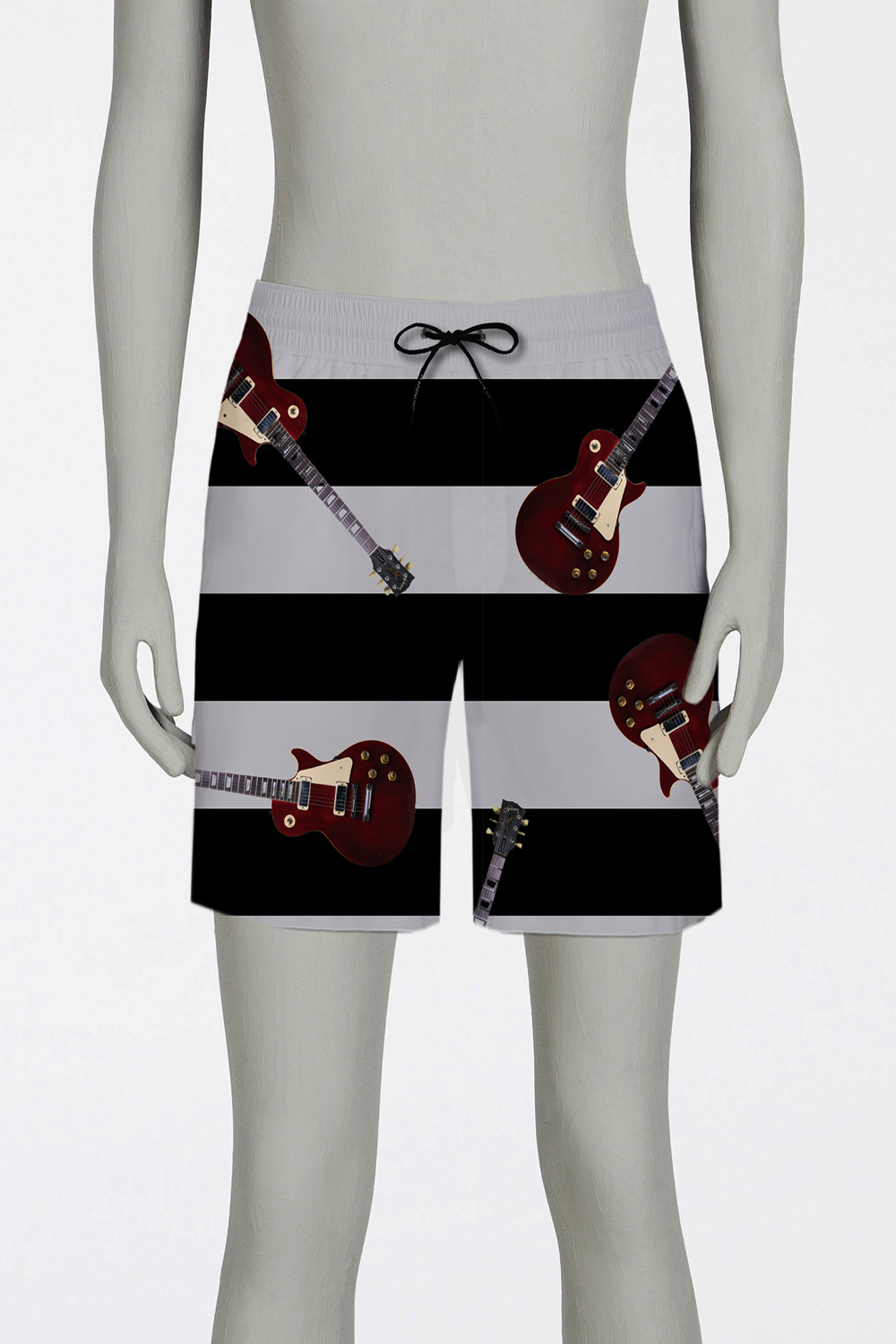 SHORTS BEACH PRINTED GUITARS 